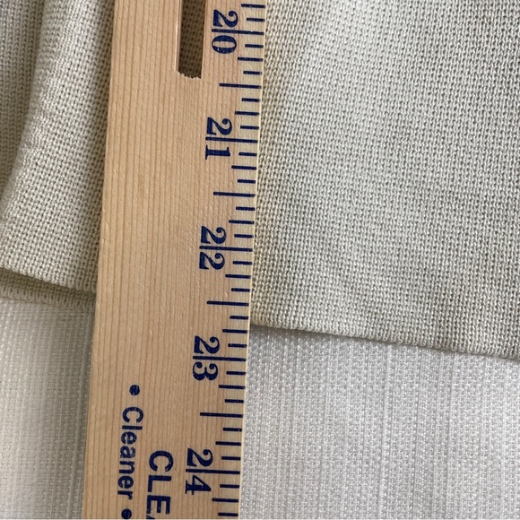 Eileen Fisher Open Cardigan Petite Large PL Silk Blend Ivory - Picture 5 of 10